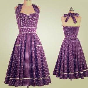 Hell Bunny Vixen swing halter dress